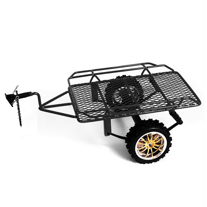 

Металлический прицеп для автомобиля Hopper Trail для 1/10 RC гусеничного автомобиля Axial SCX10 Traxxas Trx4 RC4WD D90 Redcat Tamiya DIY Запчасти