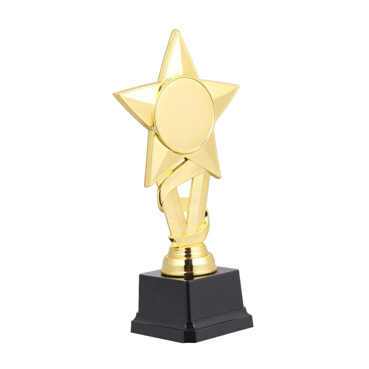 20cm Competitions Plastic Trophy Kids Ribbon Star Reward Trophy Creative Activity Award Cup plastic award trophy