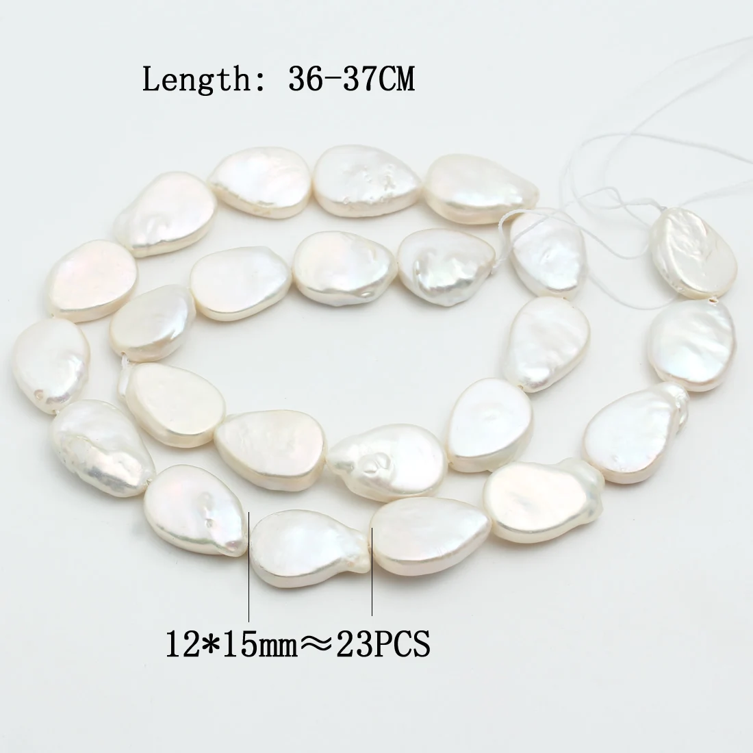 

Natural freshwater pearls with irregular droplet shaped beads used for jewelry making DIY necklaces and bracelets 12-15mm