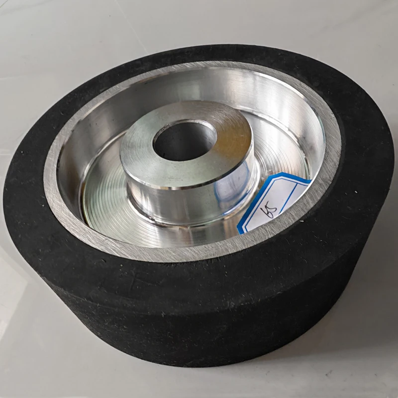 200*50*24/28mm 32mm Aluminium-Bandschleifer-Laufrad Antriebsrad mit 8x4mm Nuten – Detail 7