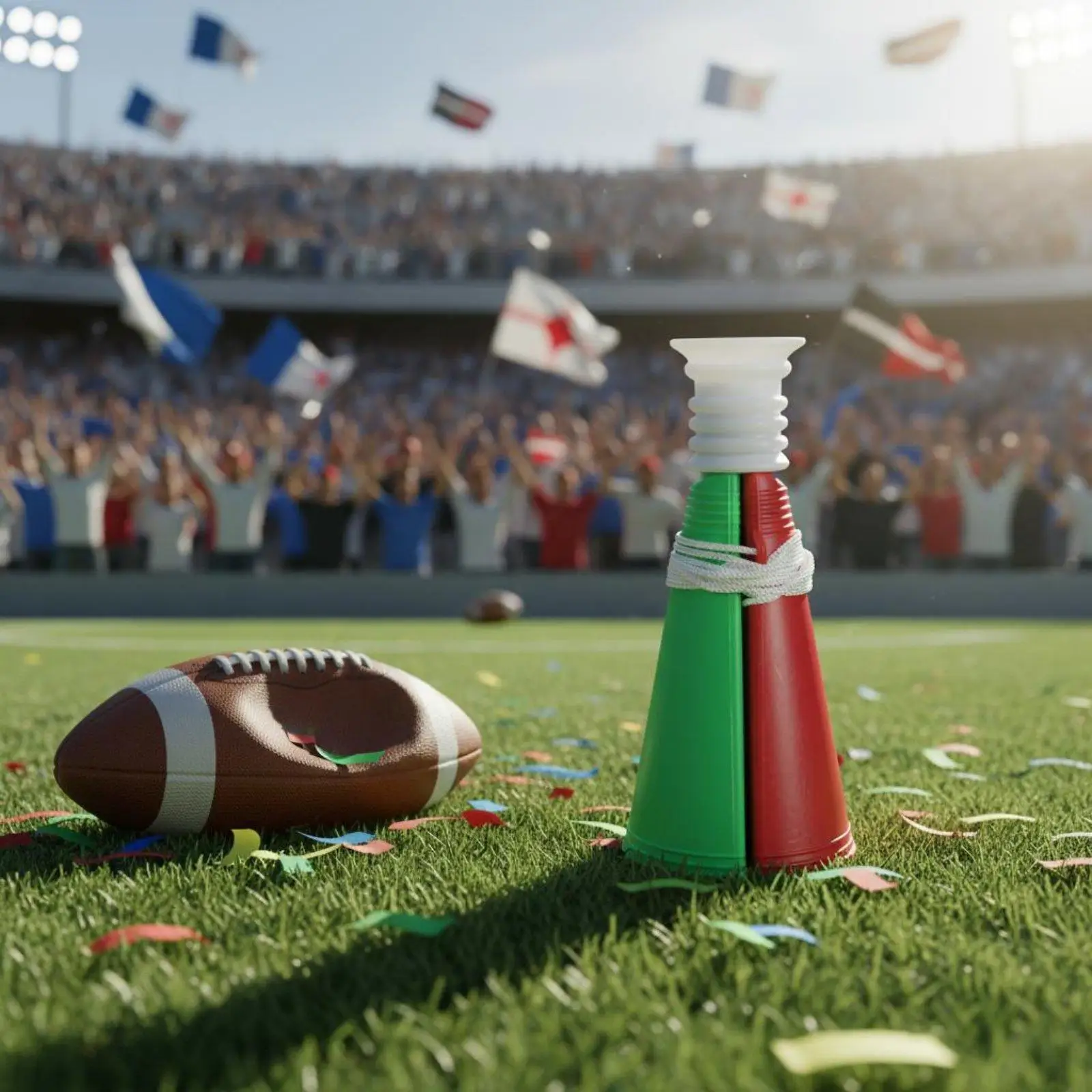 Football Fan Blower Crowd Atmosphere Cheer Blower Loudly Sound Noisemaker for Cheerleaders