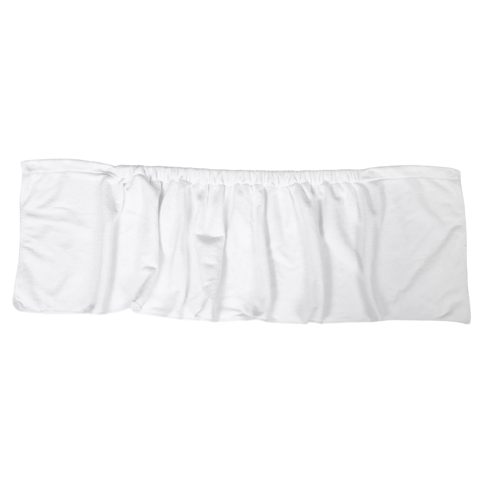 

Men'S Bath Wraps Shower Skirt Swim Pants Beach Spa Wrap Snap Closure White Lightweight Comfortable Short Lounge