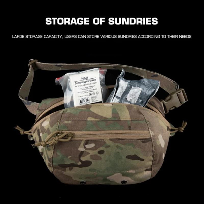 

Уличная сумка для бега на животе с камуфляжными карманами, водонепроницаемый поясной рюкзак, мужская тактическая поясная сумка, поясная сумка