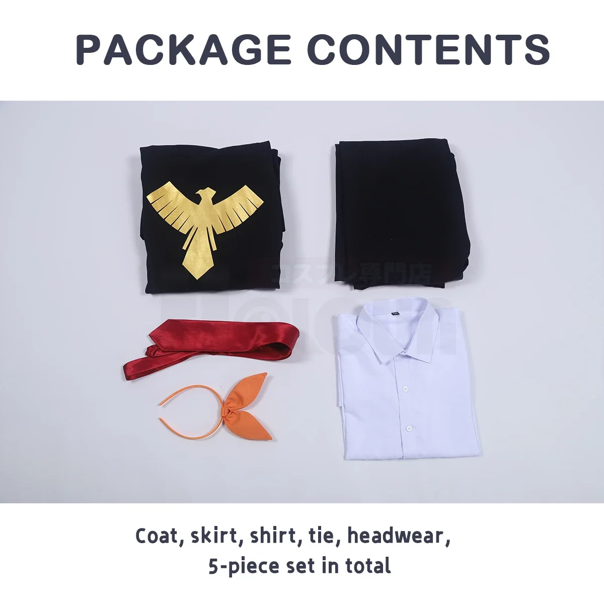 أزياء تنكري ماشلي أنيمي ليمون ايرفين التأثيرية شعر مستعار عباءة كيب قميص تنورة ربطة عنق اتصال الهالوين كوس