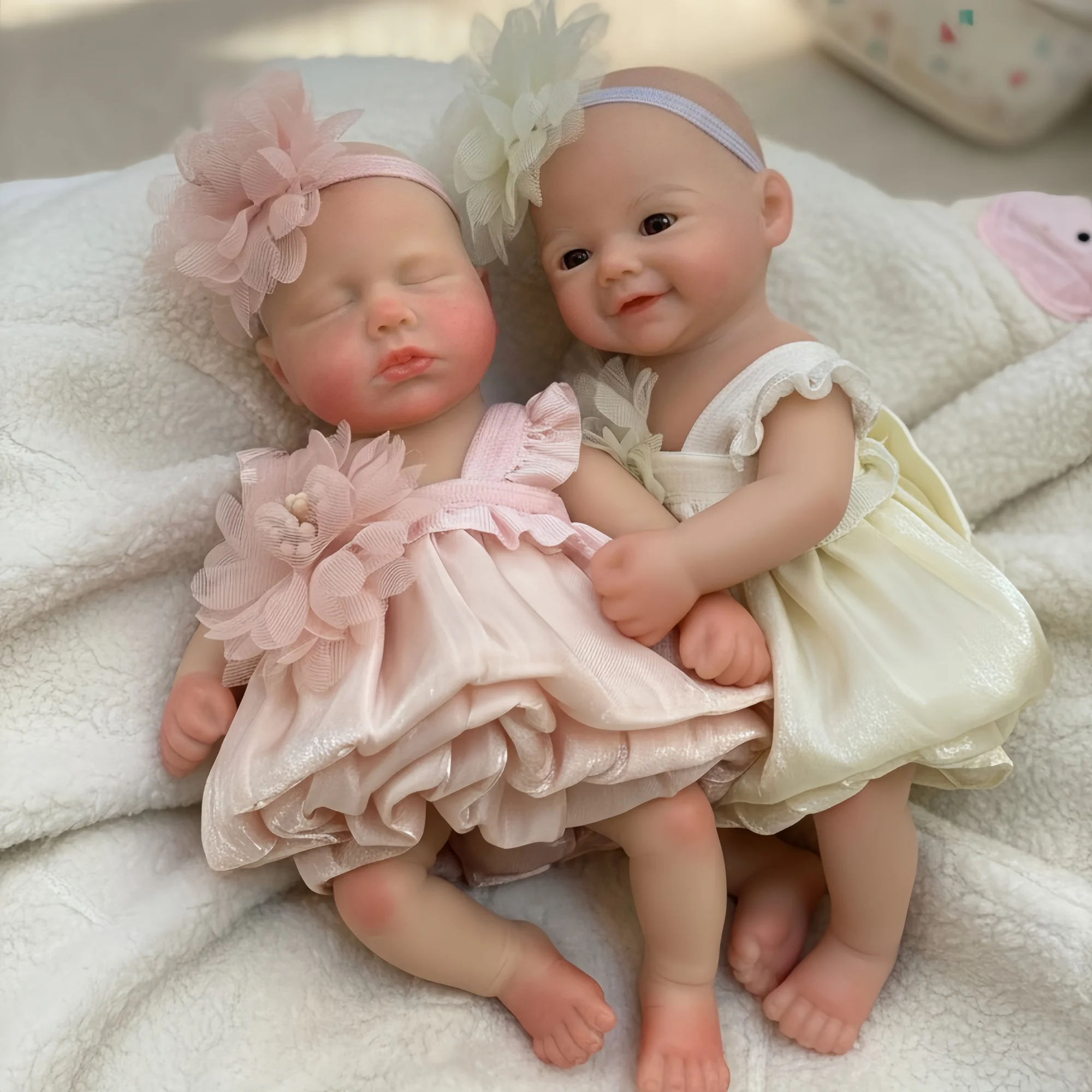 

6 дюймов/15 см силиконовая кукла Bebe Mini Reborn Girl, водонепроницаемая, bebe reborn de silicona, реалистичные куклы ручной работы для новорожденных