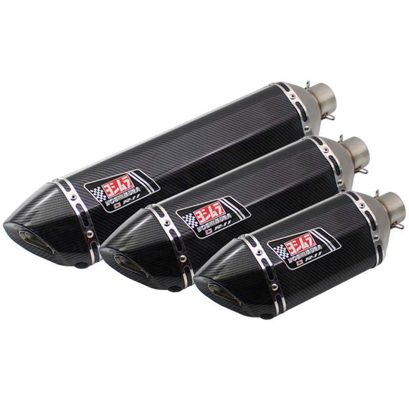 

Inlet 51mm 61mm Motorcycle Exhaust Muffler Pipe Motocross Yoshimura R11 Escape Moto Universal for Tmax Nmax Xmax R1 R6 R15 etc