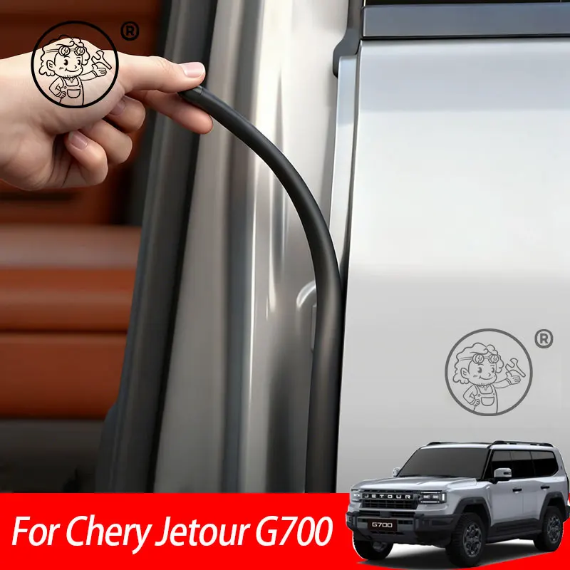 

For Chery Jetour G700 2026 2027 Car Sealing Strip Door Engine Sound Insulation Dustproof Rubber Strip Car Accessories