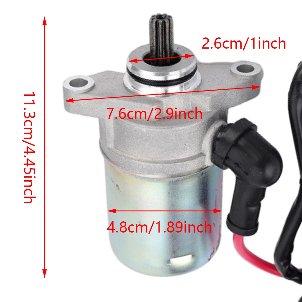 9 Teeth Starter Motor for Can-Am DS70 DS90 Mini X V31200DGF000 V31200DGF010 V31-200-DGF020 V31-200-DGF020LL