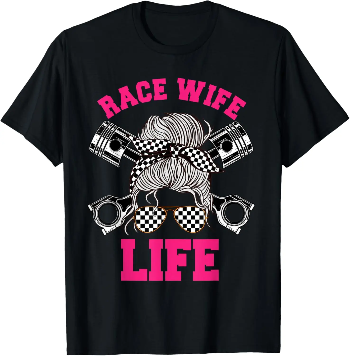 Race Wife Life Dirt Track Racing Racer Bike Car MX T-Shirt