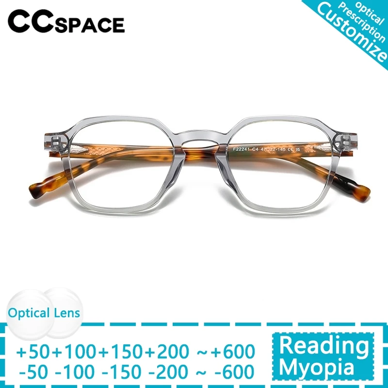 

2025 Brand High-quality New Polygon Square Presbyopic Glasses For Men Acetate Frame Blue Light Blocking Men's Reading Glasses