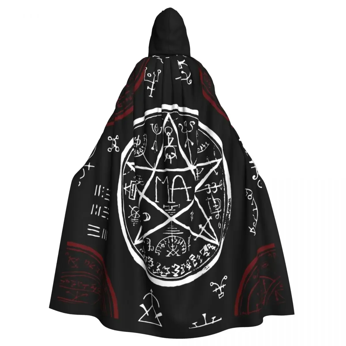 

Pentagram and Mystic Symbols Hooded Cloak Coat Autumn Cloak Halloween Cosplay Costumes