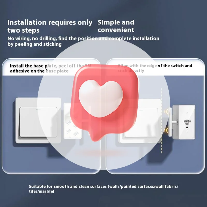 أداة إيقاف الضوء للتحكم اللاسلكي، زر أوتوماتيكي، مفتاح تحكم عن بعد كسول قابل لإعادة الشحن عبر USB