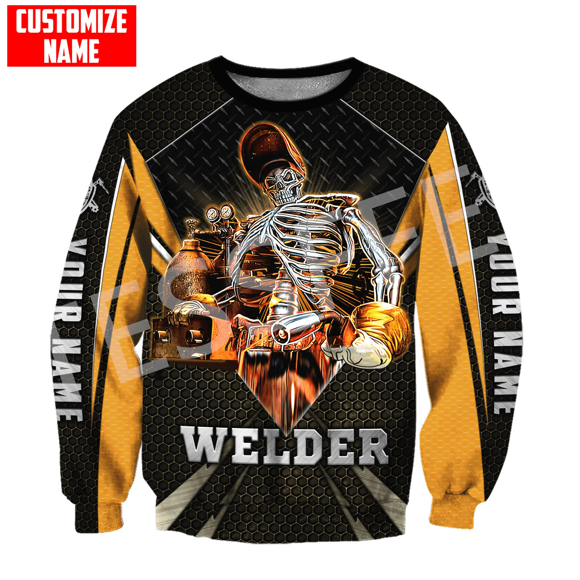 NewFashion Custom Name Cosplay Welder Worker Retro Tracksuit Sweatshirts 3DPrint Harajuku Casual Pullover Jacket Funny Hoodies 9