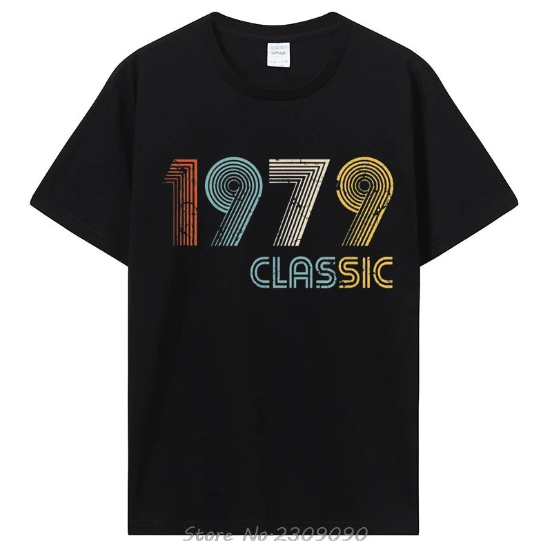 Graphic Birthday Gifts T Shirt Summer Cotton T-shirt Men Clothing Novelty Vintage Made In 1979 Fitness Tshirt Tees Streetwear