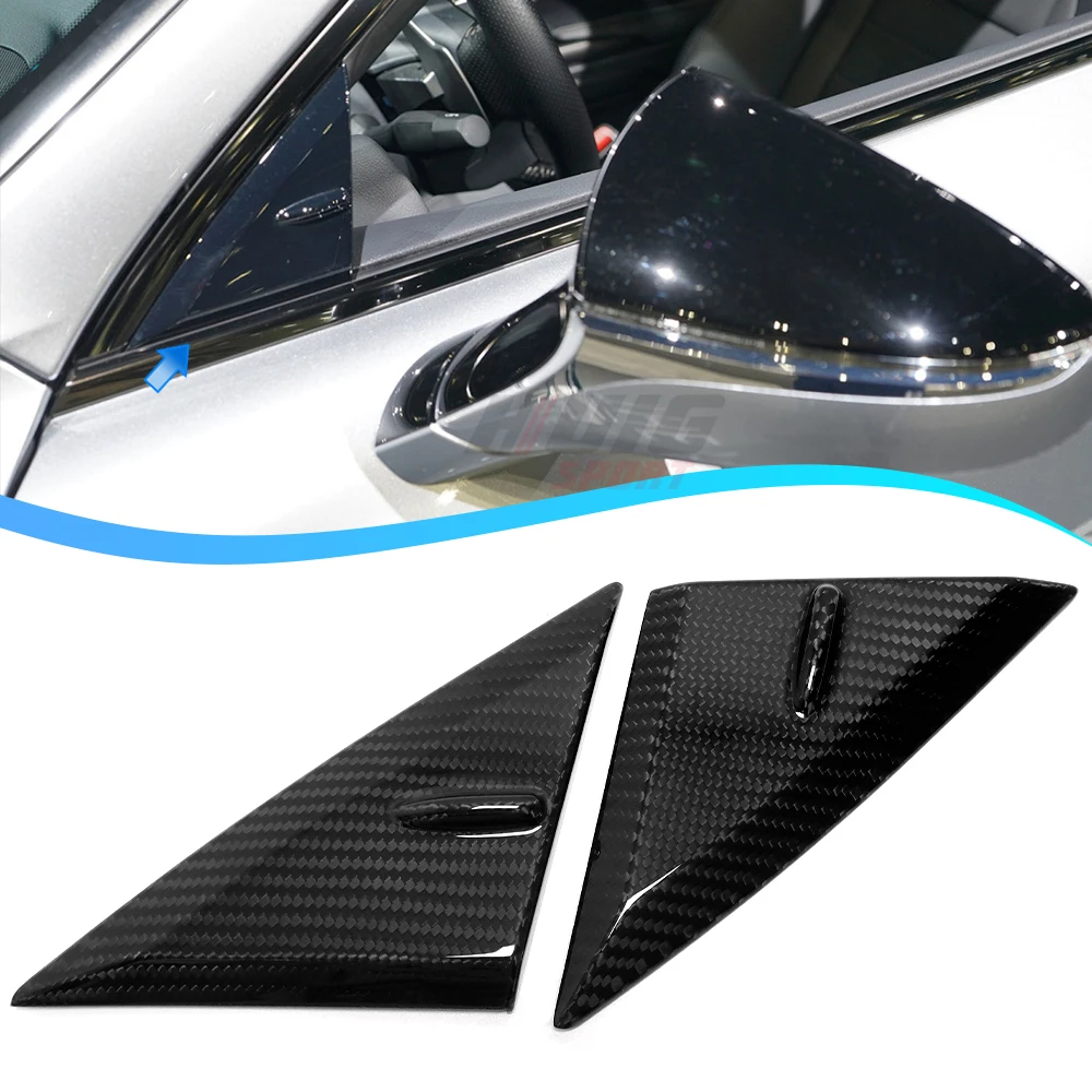 Carbon Fiber For Lexus IS200 IS300 IS250 2021-2024 Exterior Car Exterior Window A-Pillars Anti-Wind Decoration Accessories