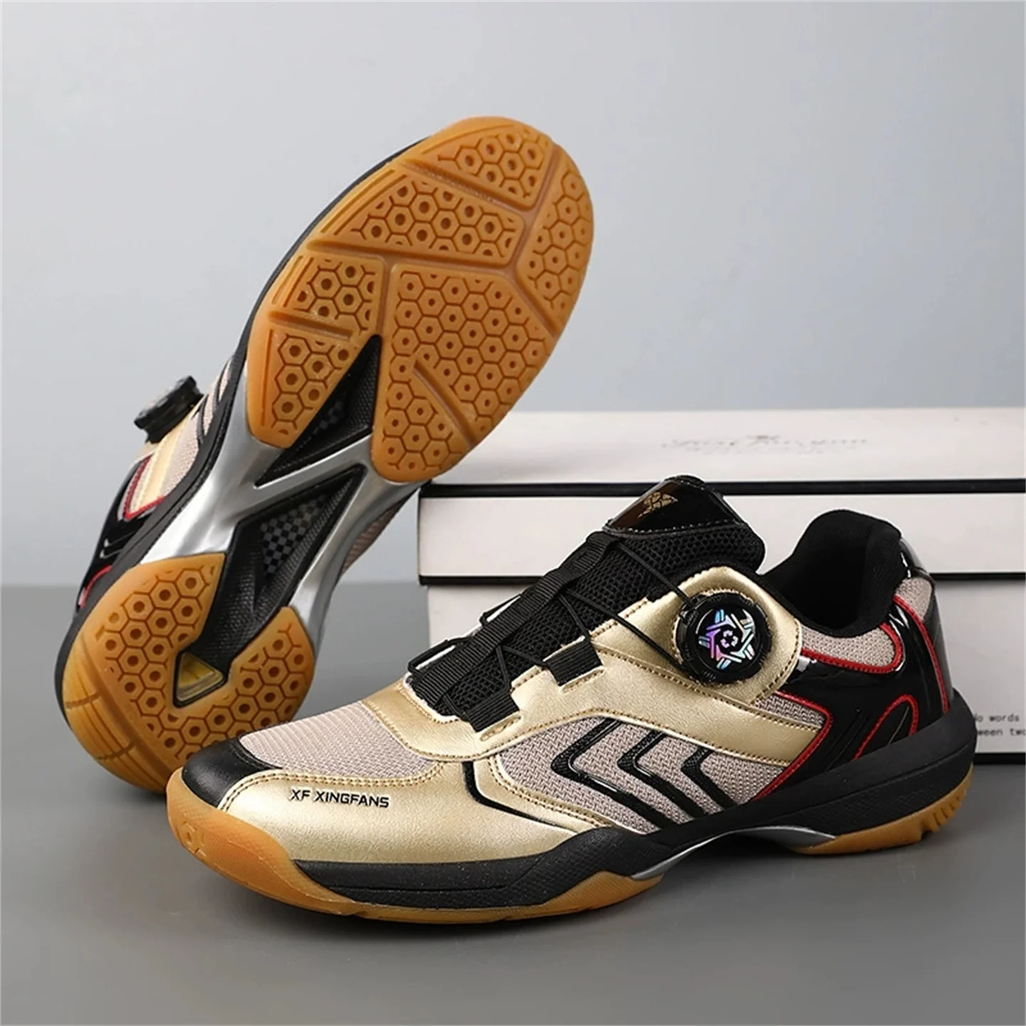 Couple's Pickleball/Badminton/Tennis Shoes - Rotating Buckle, Lightweight, Men/Women Breathable Running & Training Sneakers