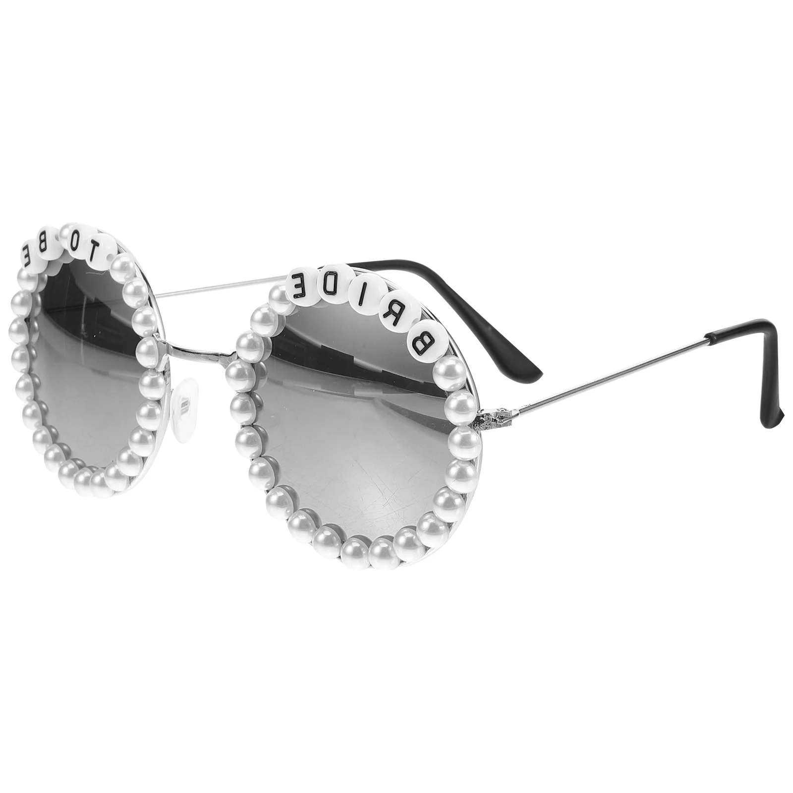 

Bridal Sunglasses Pearl Bride Eyewear Party Favor Groom Bride Glasses Bachelorette Decorations Women Plastic