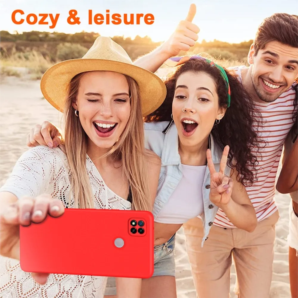 حافظة هاتف أصلية فاخرة لهاتف شاومي ريدمي 9C NFC حافظة حماية من السيليكون السائل الناعم Fundas Redmi 9C Redmi 9 C