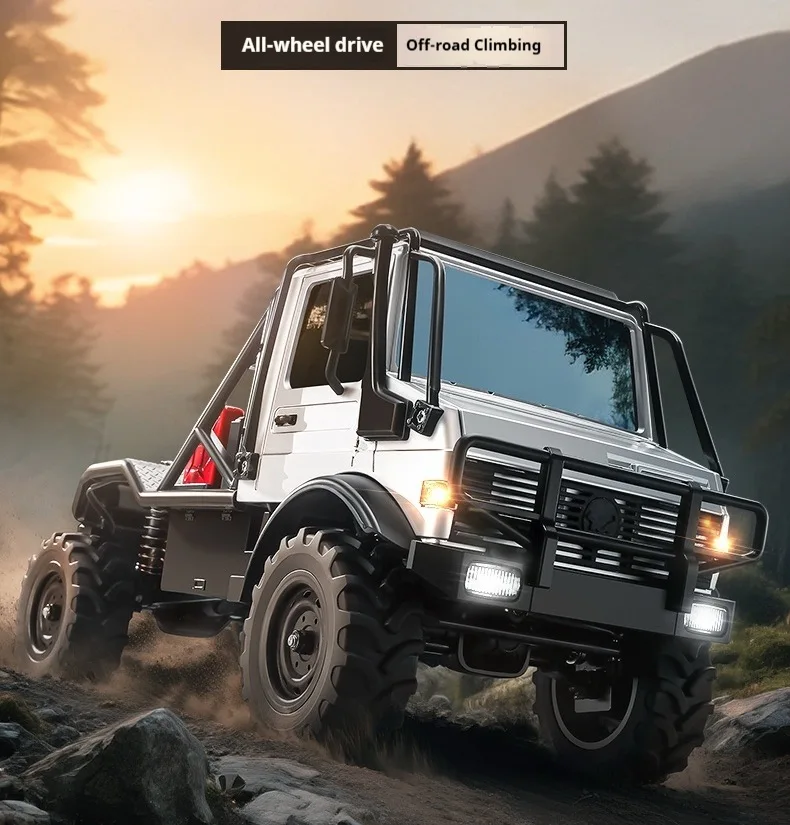 

Mn MN333 1/18 Unimog U4000 RC Car | 4WD Full Proportion Off-Road Climbing Alloy Front End Christmas Gift