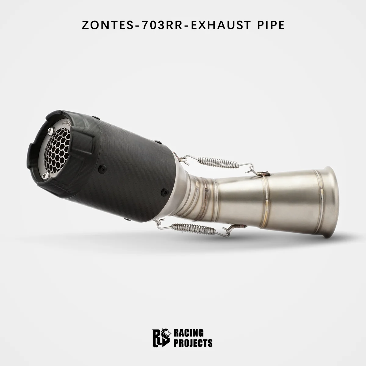 RS Motorcycle Tail Exhaust System Connecting Pipe Non-Destructive Installation Front Section for ZONTES 703RR 703R - view 5