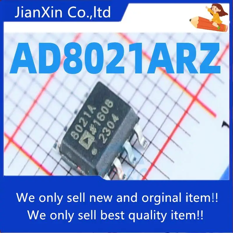 

5 шт. 100% оригинальный новый AD8021AR AD8021ARZ AD8021 фотоусилитель
