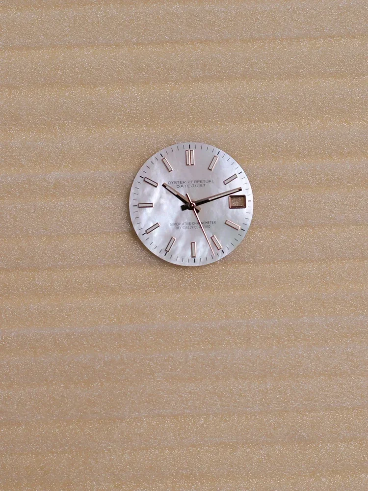 28.mm Sea Shell Dial NH36 Dial Set and Modification Accessories Green Luminous Fit for NH35/NH36 Movement Watch face+Hands