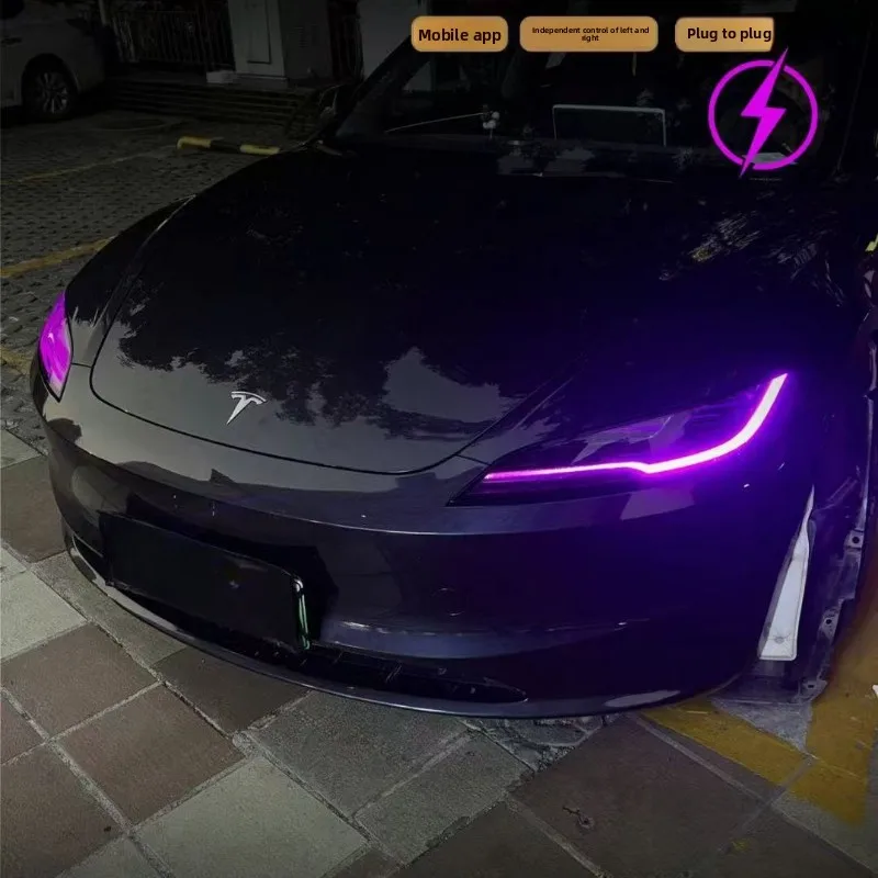 

Новые RGB LED-панели для дневных ходовых огней (ДХО) Tesla Model 3 Highland 2024-2025: многоцветные RGB/RGBW светильники, аксессуары для автомобиля