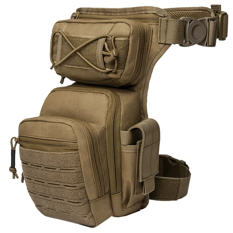 Highly Durable 1000D Nylon Laser Cut Waist Pack for Outdoor Sports Like Cycling and Motorcycling 힙색 Waist Bag Men Belt Bags Sac