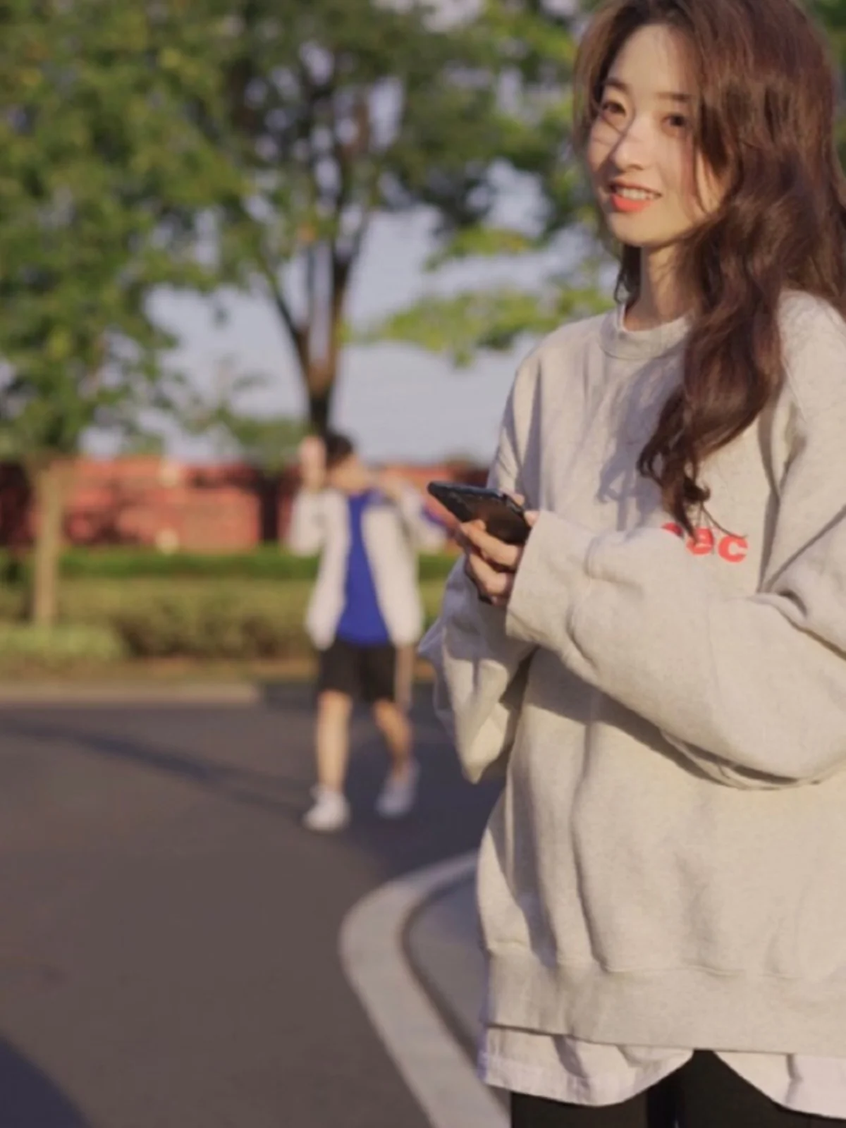 

Dongda Gate Trendy Brand CEC Women's Sweatirt Spring Autumn Loose round Ne Overhead Student Couple Sle Cotton Inner