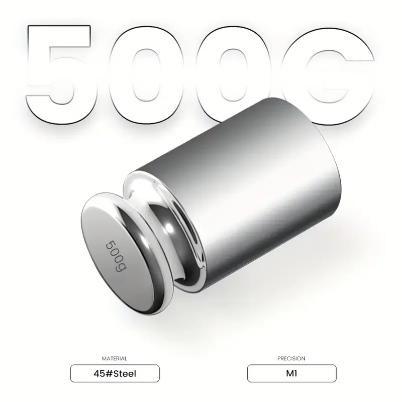 100g 200g 500g Precision Calibration Set Stainless Steel Weights Chrome-Plated Scale Weights Set Household Kitchen Tools Calibration Professional Laboratory Supplies