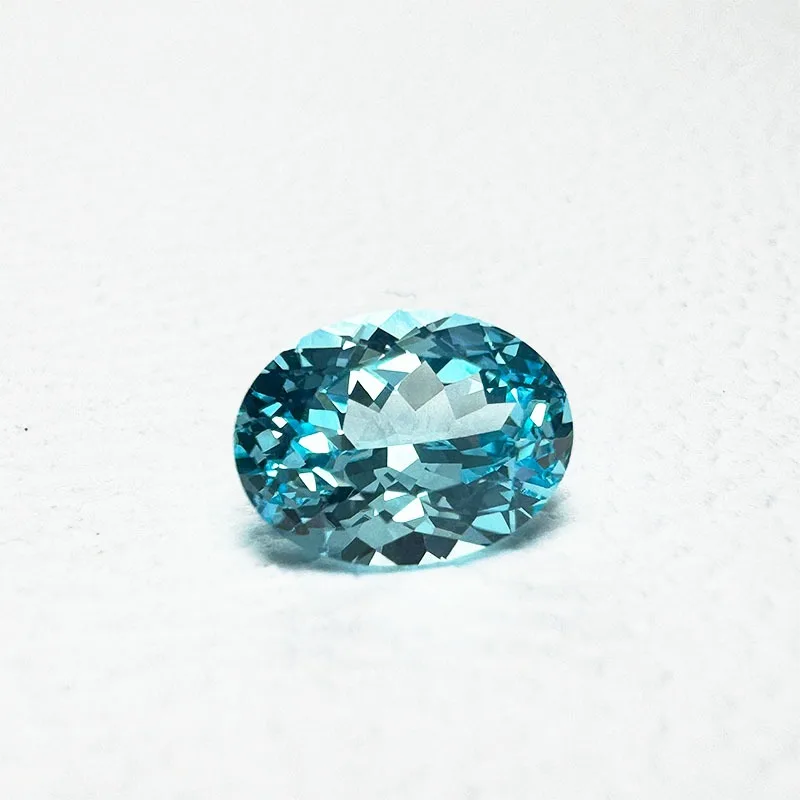 حار بيع مختبر نمت الياقوت البيضاوي قطع الزبرجد متعددة الحجم أعلى جودة Diy بها بنفسك صنع المجوهرات تحديد شهادة AGL #2