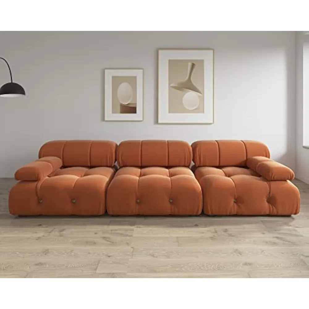 

Living Room Sofa,Sectional Sofa, 104'' Modular Sectional Couch Modern Velvet Sofa 3-Seater Couch for Living Room, Apartment