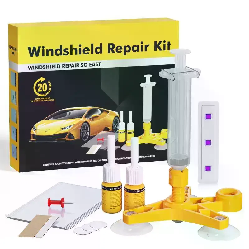 No Experience Needed Car Windshield Repair Kit DIY Glue Fix Scratches Cracks  for Beginner Auto Owners Use
