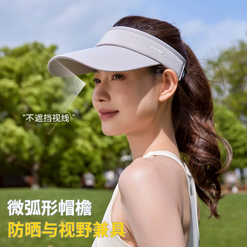 UV Protection Sports Visor Quick-Dry Tennis Sun Hat for Women Outdoor Activities Unisex Sun Cap