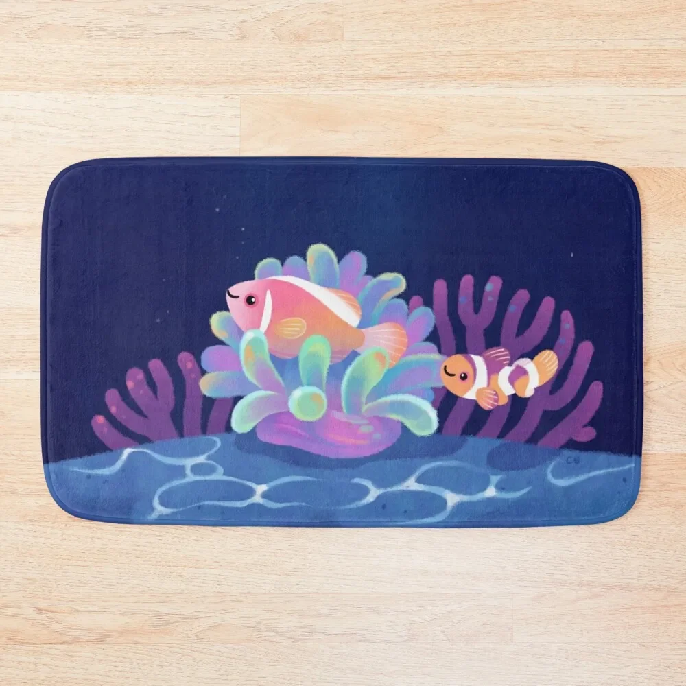 Pink skunk clownfish Bath Mat For The Bathroom Bathroom Accessories Carpet For Shower Mat