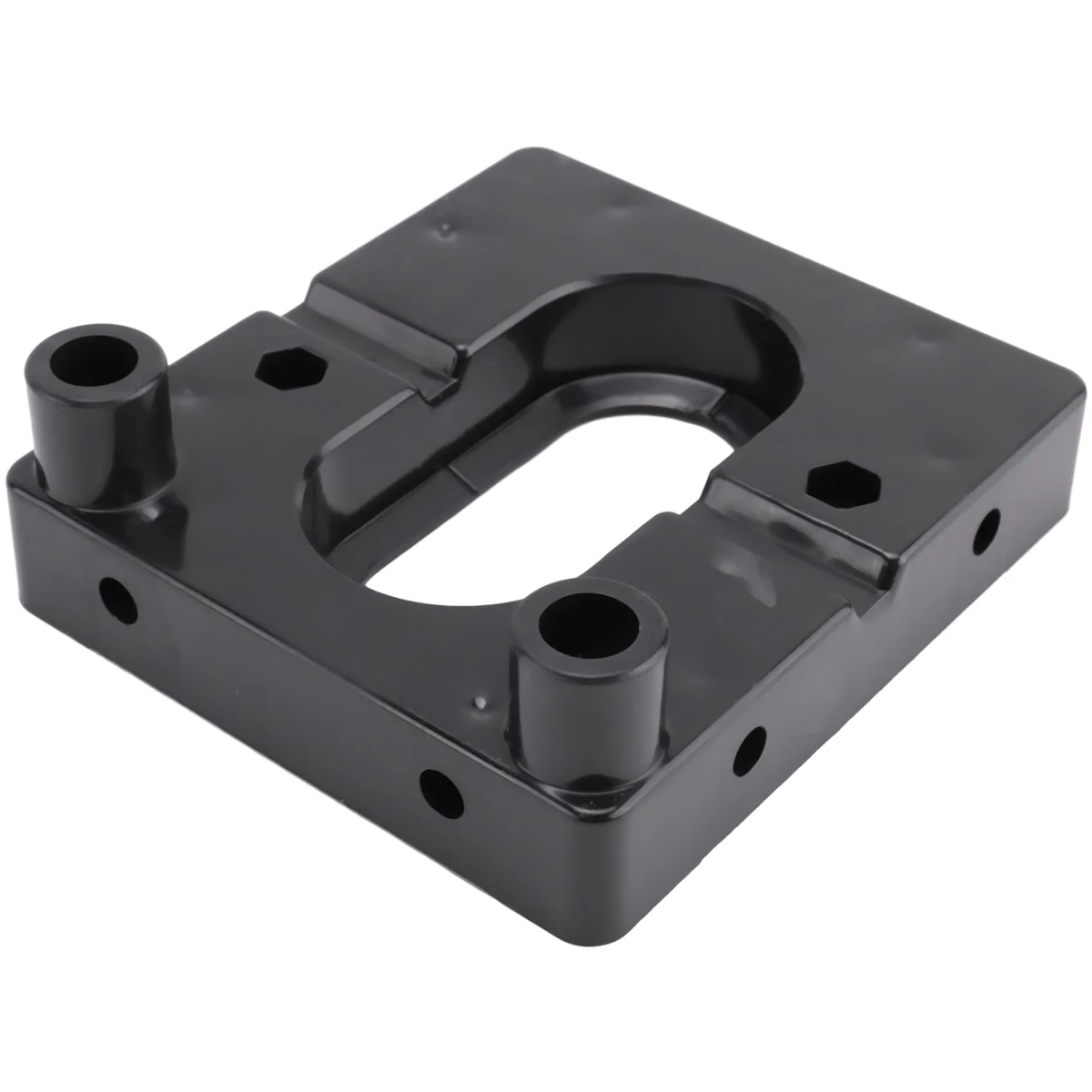 Woodworking Drill Guide, Woodworking Drill Guide Plastic Adjustable Drilling Template Hole Punch Locator for DIY (Black) G