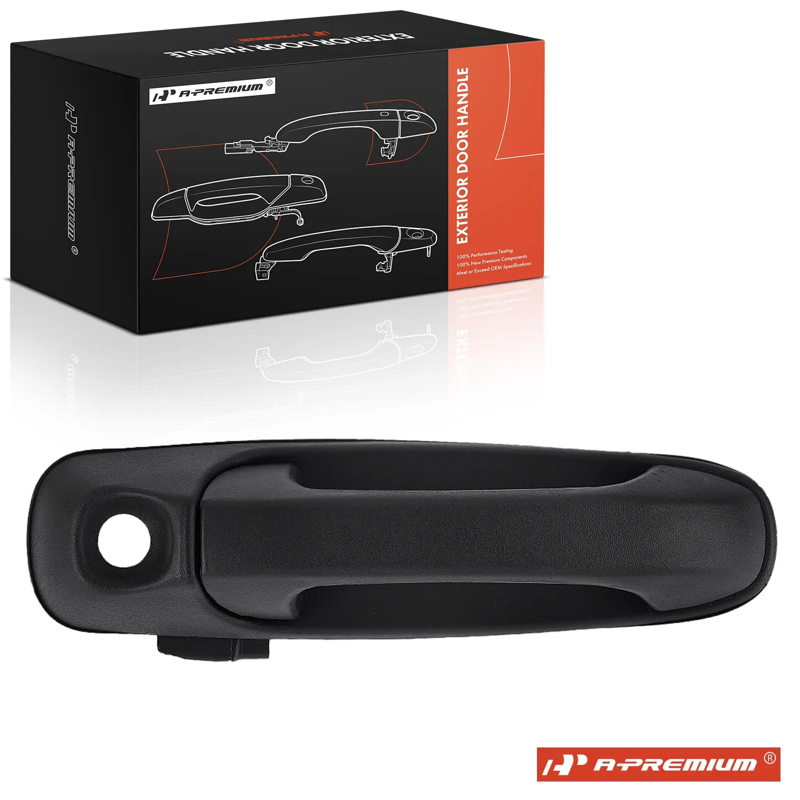 A-Premium Front Driver Side Exterior Door Handle with Keyhole for Dodge Ram 1500 02-08 Ram 2500 03-09 Ram 3500 03-10 Ram 4500