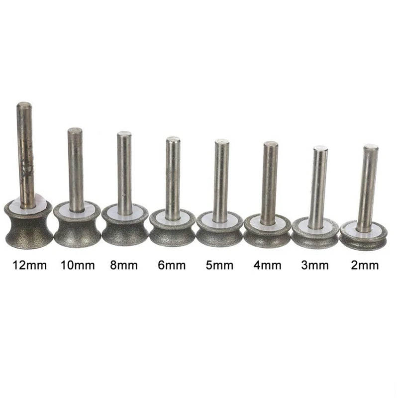 ABHU เพชรบดล้อล้อเครื่องบินตรงขอบ Chamfer 6Mm Shank