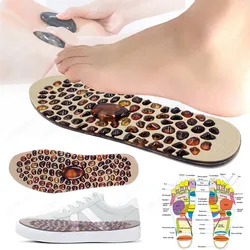 Feet Massage Insoles Soft Rubber Cobblestone Foot Reflexology Therapy Acupressure Pad Improve Blood Circulation Unisex Foot Sole