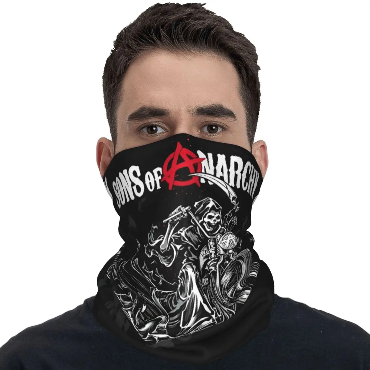 Sons Of Anarchy Symbol Balaclava Running Travel Cycling Mask Protection Seamless Soft Face Cover Mask Summer Cool Scarf Bandana