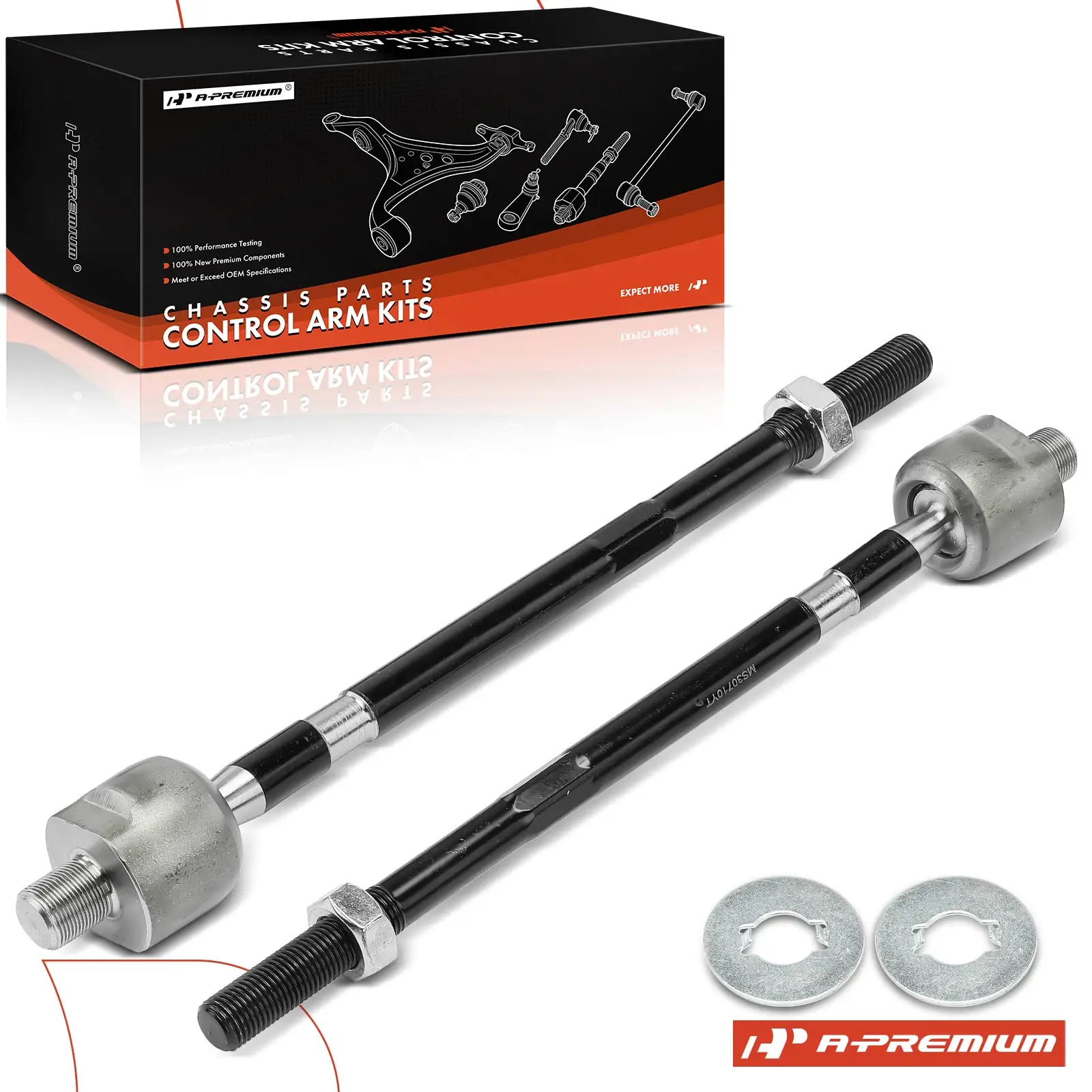 A-Premium 2x Front Left & Right Inner Tie Rod End for Infiniti Q45 2002-2004