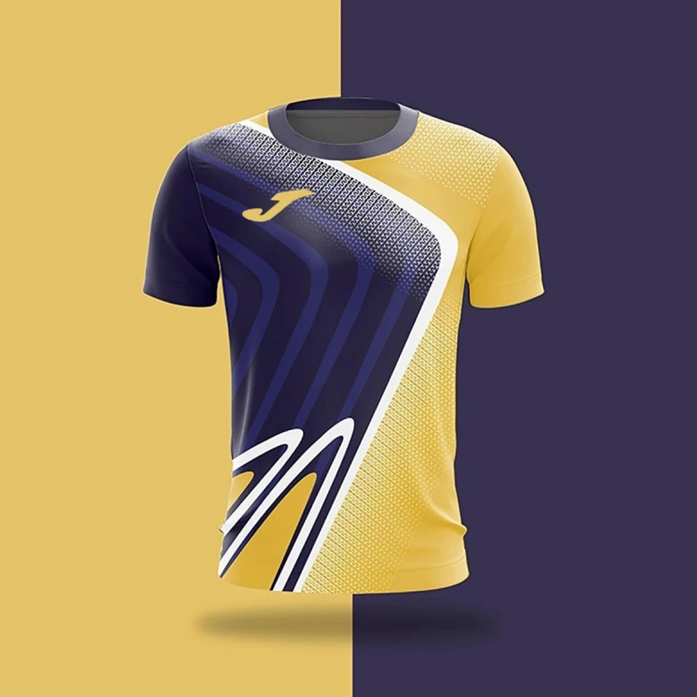 JOMA, nueva ropa deportiva para correr al aire libre con estampado 3D para hombre, ropa deportiva informal transpirable de secado rápido, camiseta de cuello redondo para adultos