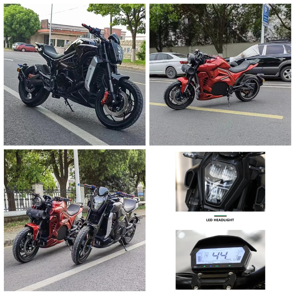 

Krono Wild 72V High-Speed Racing Motorcycle With 5000W Central Motor Speed130km/h Electric Motorcycle