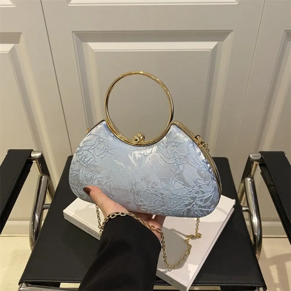 

Luxury Polyester Fiber Evening Bags Elegant Chain Banquet Bag Crossbody Bag Women