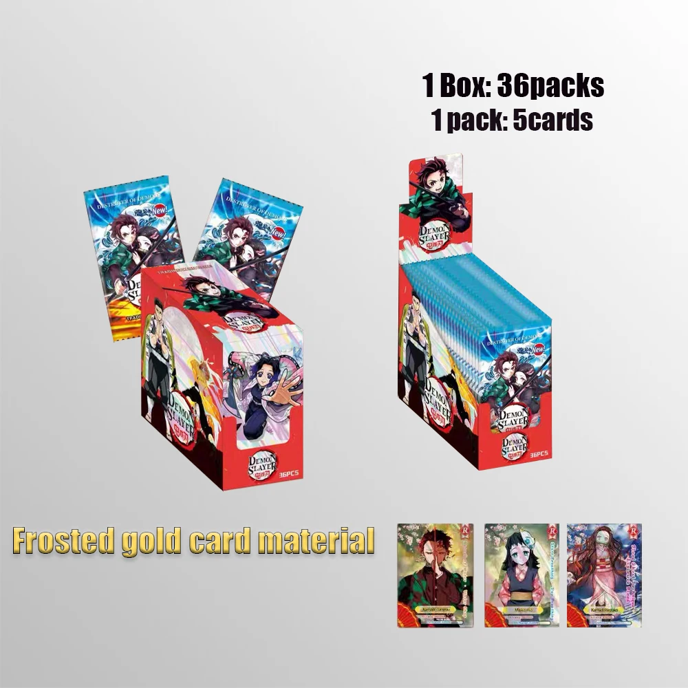 

Demon Slayer Collection Card The English Version Kimetsu Yaiba Japanese Anime Booster Box birthday gifts