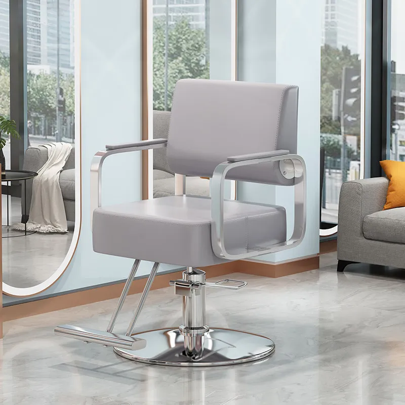Sillón de Barbería Profesional Reclinable, Silla de Peluquería de Lujo, Equipo de Barbería, Sillas de Oficina, Muebles Comerciales