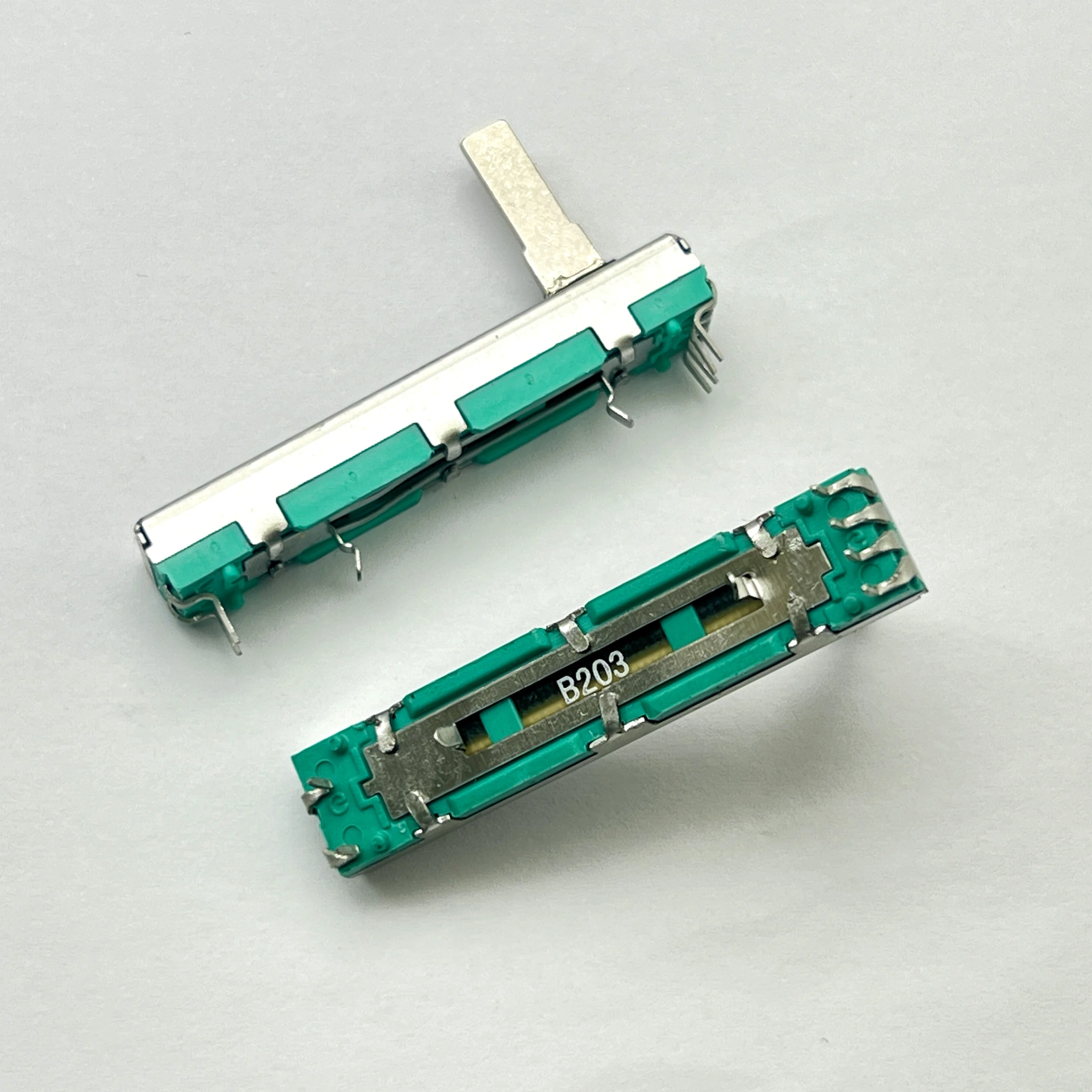 1 piece 45mm dual direct sliding potentiometer B10K B20K B50K B100K handle length 15mm
