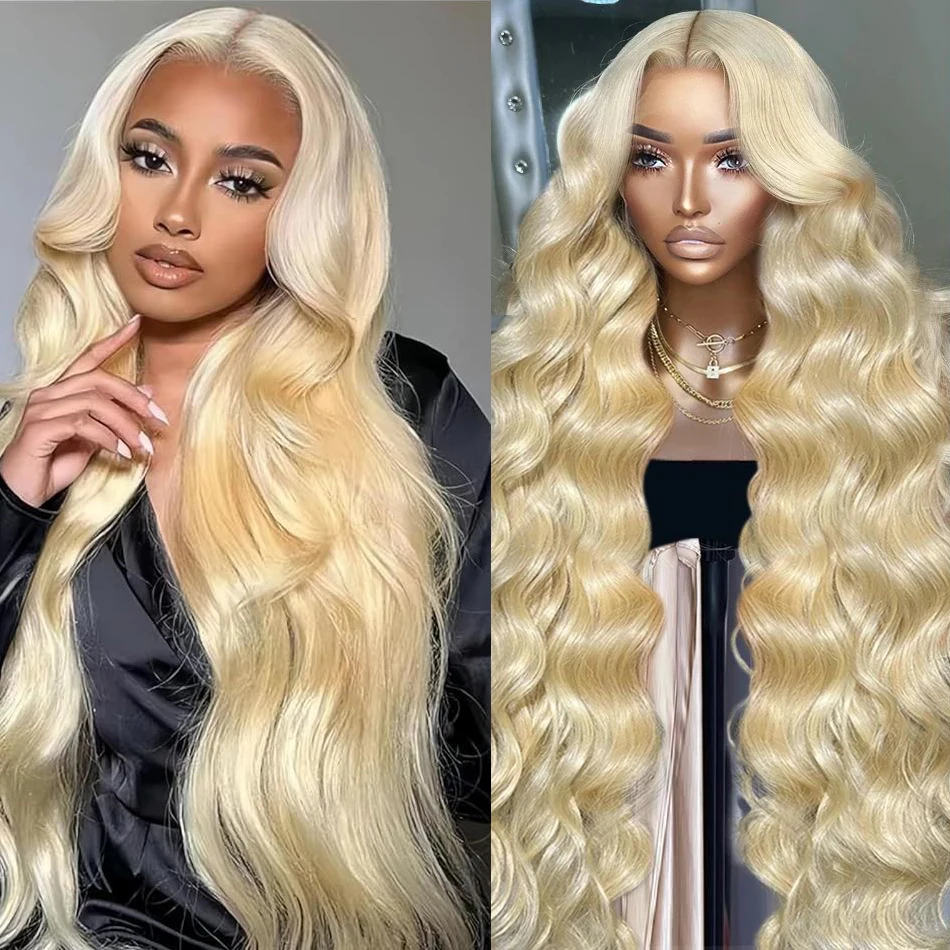 

613 Blonde Body Wave Wigs 13x4 13x6 HD Transparent Lace Front 100% Natural Brazilian Human Hair Frontal Wigs For women