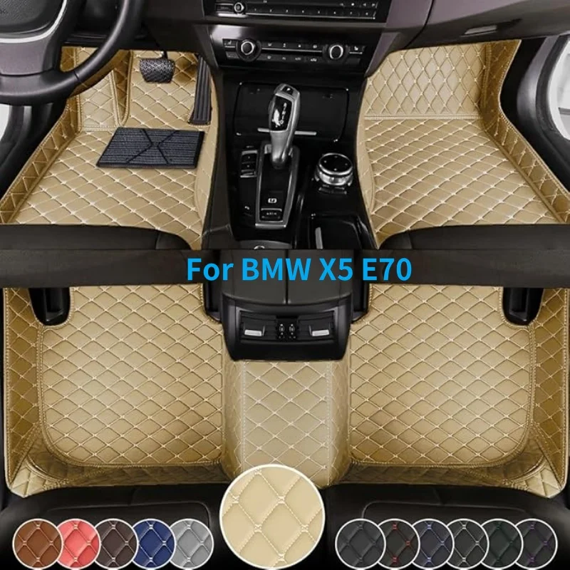 Custom Floor Mats For BMW X5 E70 2006 2007 2008 2009 2010 2011 2012 2013 Year Full Coverage Floor Mats Luxury Floor Liners ﻿