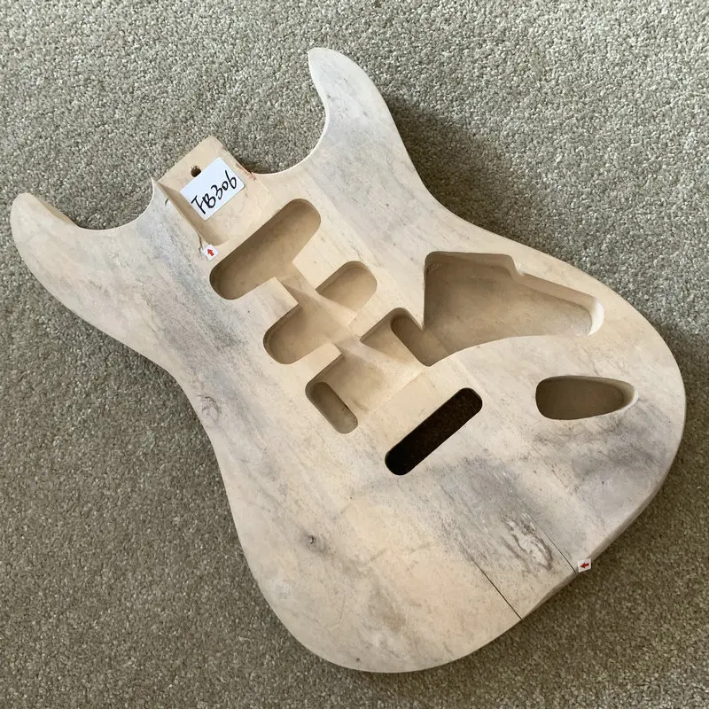 

FB306 Surface Dirty and Damages ST Guitar Body in Solid Basswood Custom Order Free Strye Pickups Bridges No Paints for Replace